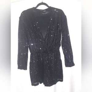 Fashion Nova Black Sequin Dress